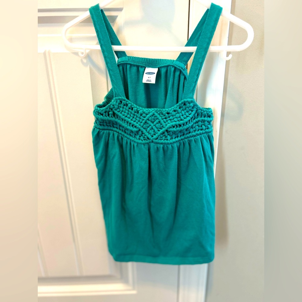 Old Navy 4T Teal Tank Top